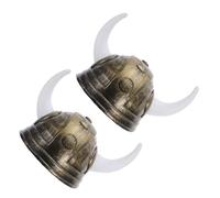 HANABASS 2pcs Viking Horn Hat Horned Helmet Medieval Costume Accessories for Role Play Party Boys Girls Christmas Halloween Festival