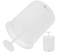 HANABASS 2pcs White Plastic Foam Maker Cups for Face Cleanser, Travel-friendly Facial Bubble Maker with Maximise Facial Usage, for Home and Travel Skincare