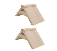 HANABASS 2Pcs Wooden Pigeon Perches Durable Dove Rest Stand for Pet Birds Natural Wood Rack for Pigeons Parrots and Other Birds Perch Frame