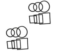 HANABASS 2sets Aquarium Floating Plant Rings Fish Feeding Hoops Floating Duckweed Rings Tank Plant for Pond Fish Feeder 6pcs*2