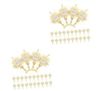 HANABASS 2sets Church Party Supplies Religion Ornaments Holy-light Decorations for Christian Celebration 24pcs*2