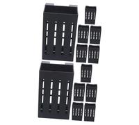 HANABASS 2sets Decorative Plant Pot for Aquarium Safe Practical Aquatic Plant Holder Made of Plastic 6pcs*2