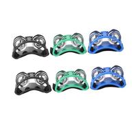 HANABASS 3 Pairs Foot Tambourine of Vibrant for Musicians Dancers Fitness Enthusiasts Comfortable Percussion Instruments with Unique Rhythm Sound Effects