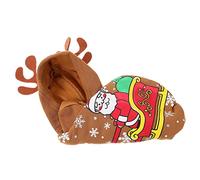 HANABASS 3 pcs Christmas Pet Puppy Costume Lovely Dog Cotton Coat with Hood and Reindeer Antlers Xl Festive Cosplay Outfit for Xmas Party and Daily Wear