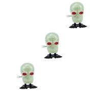 HANABASS 3 pcs Glow Dark Halloween Wind Up Skull for Creative Clockwork Design Safe and Easy to Grasp Party Favor for Boys