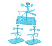 HANABASS 3 Sets DIY Plastic Weather Vane Wind Measurement Kit for Classroom Stem Activities Educational Outdoor Wind Indicator Science Experiment Teaching Tool for Preschool and School
