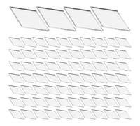 HANABASS 300pcs Mini Geometric Acrylic Mirror Tiles with High Reflective Surface and Space Brightening Effect, Stylish Silver Mosaic Stickers for Scrapbooks and Creative Space Decoration