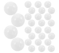 HANABASS 30pcs Balls Inserts for Repair and DIY Crafts, White Plastic Noise Maker Squeaker Accessories for Infant and Toddler Shaking Toys