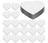 HANABASS 30pcs Blank DIY Refrigerator Magnets for Sublimation Heat Transfer, White Magnet Material with Good Magnetism, for Home Fridge Decorative Use and Craft Projects
