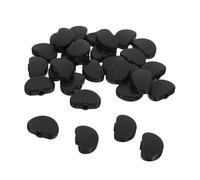 HANABASS 30pcs Guitar Tuning Pegs Guitar Tuning Keys Black Plastic Classic Finish User-friendly Design Universal Fit Accessories for Bass Beginners Professionals