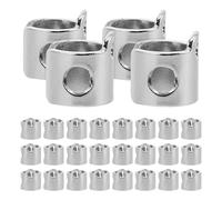 HANABASS 30pcs Metal Sewing Thread Guide Part for Sewing Machine Needle Bar Silver Sturdy Thread Guide
