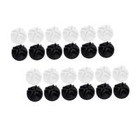 HANABASS 30pcs Pet Cage Connectors Plastic Diy Fence Connectors for Pet Playpen Black and White Easy Assembly for Small Animals