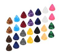 HANABASS 30Pcs Reusable Ukulele Picks Acoustic Guitar Picks for Musicians Durable and Comfortable Texture for Practice Performance Mixed Colors