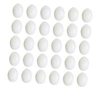 HANABASS 30Pcs Solid Pigeon Eggs for Nest Hatching Durable Simulation Eggs for Breeding Props Safe and Reusable Fake Bird Eggs for Pigeons for Inducing Laying
