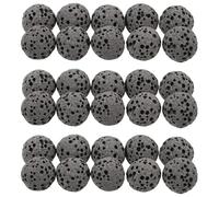 HANABASS 39pcs Diffuser Stone Set Made from Natural Volcanic Rock Black Lava Stones for Mood-enhancing Aromatherapy and Diffusing Essential Oils, for Home and Office Use