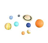 HANABASS 3D Planet Model Set for Boys and Girls Educational Solar System Toy Assorted Fake Planets for Astronomy Learning and Teaching Aids for Home Schooling