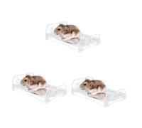 HANABASS 3pcs Acrylic Cooling Plate for Pets Cooling Mat for Hamsters and Guinea Pigs Aluminum Alloy Design for Heat Dissipation