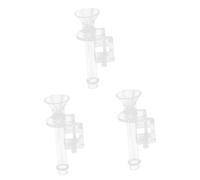 HANABASS 3pcs Acrylic Fish Feeder Tube Auto Feeder for Aquarium Shrimp Tank Accessories