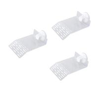 HANABASS 3pcs Acrylic Turtle Dock Basking Platform Transparent Floating Turtle Pier with Cups for Reptile Habitat Easy to Clean for Fresh and Environments