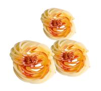 HANABASS 3Pcs Artificial Spaghetti Model Realistic Fake Noodles for Restaurant Decor Theatrical Props Pretend Play Accessories Food Display