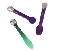 HANABASS 3pcs Beauty Spoon Cosmetic Eye Cream Massage Stick Zinc Alloy Compact Portable Style Eye Cream Spoon for Women Makeup and Carrying in Bag