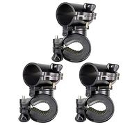 HANABASS 3Pcs Bike Light Holder Flashlight Rack for Cycling Rotatable Bike Lamp Stand Practical Accessory for Night Riding