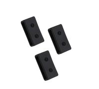 HANABASS 3Pcs Black Silicone Replacement Watch Band Rings Flexible Strap Loops Compatible with Casio Ba Wristband Retainers