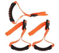 HANABASS 3pcs Car Assist Handle Grab Handle for Car Interior, Nylon PVC Orange, Enhancing Convenience and Safety for Men and Women