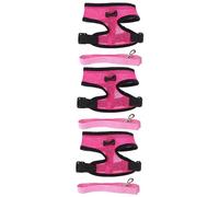 HANABASS 3pcs Chicken with Leash for Outdoor Hen Walking Breathable Mesh Design Comfortable Fit with Bowknot for Rooster and Hen Traction