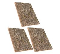 HANABASS 3pcs Cork Bark Background Decor, Reptile Climbing Wall, 15.75x11.8, Green, for Aquarium and Reptile Tank, Turtles and Gecko