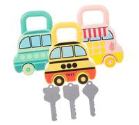 HANABASS 3Pcs Educational Car Preschool Learning for Hand-eye Coordination Development Safe Plastic Material Early Childhood gift for for for for for for for Years