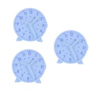 HANABASS 3pcs Educational Learning Clock for Interactive Movable Hands Coordinated Three Hand Model for Preschool and Homeschool Management Teaching Tool