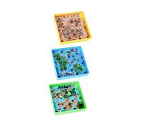 HANABASS 3PCS Educational Maze Exploration Game for Balance Exercise Plaything Engaging Bright Design Random Color for Imagination and Coordination Development Random Color