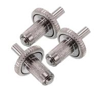 HANABASS 3pcs Electric Guitar Bridge Inserts Chrome Metal Saddles Screws Fit for Lp Bass Tailpiece Mounting Studs Instrument Accessories