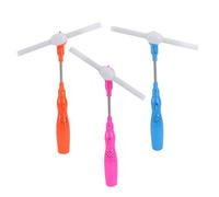 HANABASS 3pcs Electric Rotary Music Bar Shining Colorful Light Up Wand for Boys Random Red Pink Blue Without Battery Random Color