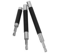 HANABASS 3pcs Magnetic Drill Bit Extension Bar with Zinc Alloy and Rubber, Quick Release Screwdriver Bit Holder for Impact Drills and Handheld Screwdrivers, Precision Screw Guide Tool