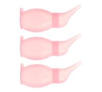 HANABASS 3pcs Manual Nasal Aspirator for Infants and - Pink Bulb Suction Nose Cleaner with 25ml Capacity - Safe Mucus Removal Tool for Care
