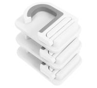 HANABASS 3pcs Mop Hooks Broom Hangers Plastic Strong Traceless Sleek Modern Design for Garages and Laundry Rooms