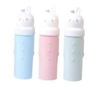 HANABASS 3Pcs Portable Cartoon Travel Toothbrush Toothpaste Cups PP Material Washing Cups for Bathroom Storage Lightweight and Toothbrush Holder for Convenient Luggage Packing Random Color