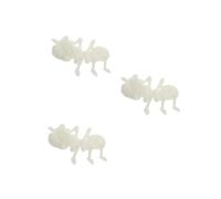 HANABASS 3pcs Realistic Plastic Ant Model for Printed Movable Insect Figurine with Fine Detail Educational Cognitive for Creative Development and Anatomy Learning Night Glow White Design