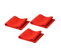 HANABASS 3pcs Red Cotton Piano Keyboard Dust Cover for Electronic Pianos Stretchable Protective Cloth Blanket Lightweight Full Coverage for Keyboard Maintenance