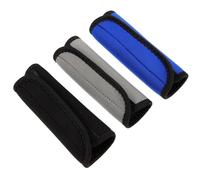 HANABASS 3Pcs Reusable Suitcase Handle Covers Protective Wraps with Padded Neoprene Grip for Luggage Travel Bags Comfortable Hand and Multi-functional Handle Protectors in Black Blue Grey