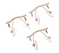 HANABASS 3pcs Rimless Glasses Nose Pads Replacement Metal Eyeglass Bridge Holder Frameless Spectacle Nose Cushion Support Bracket Lightweight Repair Accessories