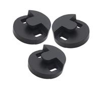 HANABASS 3pcs Rubber Cello Mute round Black Tourte Dampener for Practice Volume Control Cello Sound Silencer
