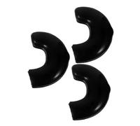 HANABASS 3pcs Saxophone Neck Strap Rubber Sleeves with Metal Hook Bumper Covers Rotating Clasp Protectors for Alto Tenor Bass Sax Neck Straps Sleek Design for Professional and Daily Use