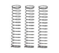 HANABASS 3pcs Silver Trumpet Button Springs Set, Small Size Brass Instrument Replacement Parts Compatible Trumpet Button Fittings and Accessories for Music Players