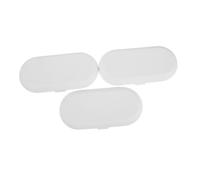 HANABASS 3pcs Water Resistant Water Flosser Travel Case Plastic Organizer for Oral Irrigator and Nozzle Head Storage Protective Container Compatible with Philips Portable Oral Irrigator