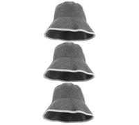 HANABASS 3pcs Wool Sauna Hat Sauna Room Hat Bath Hat for Sauna Caps Sauna Head Wrap for Men Sauna Room Sauna Hats Shower Banya Hat Mens Fleece Hat Shower Hat The Hat Fishing Hat Miss Steam