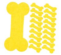 HANABASS 4 Packs Yellow Pet Memorial Bone Shaped Ancestral Money for Dog Loss Traditional Offering Paper for Funeral Rituals and Ancestral Tribute Ceremonies