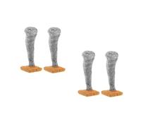 HANABASS 4 pcs Resin Miniature Tornado Statue Sand Table Ornament Realistic Micro Landscape Decoration for Desktop and Birthday Party Display